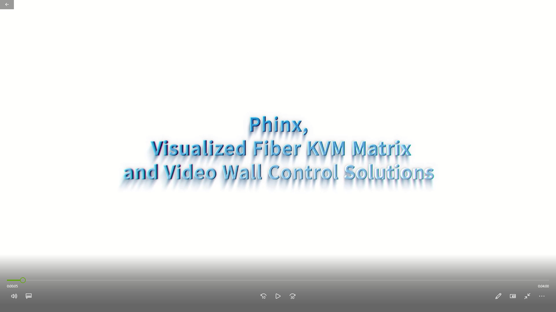 Демо-видео Phinx волоконной KVM матрицы - 144 портов